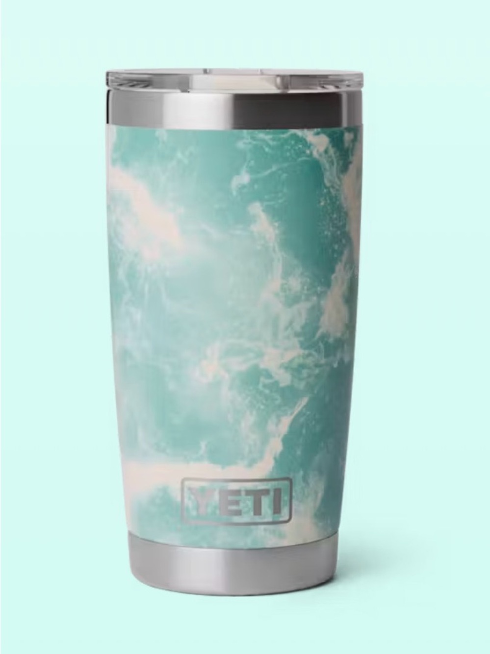 RAMBLER® 20 OZ TUMBLER W/ COLOR-MATCHED MAGSLIDER™ LID New Hard To Find Sea View
